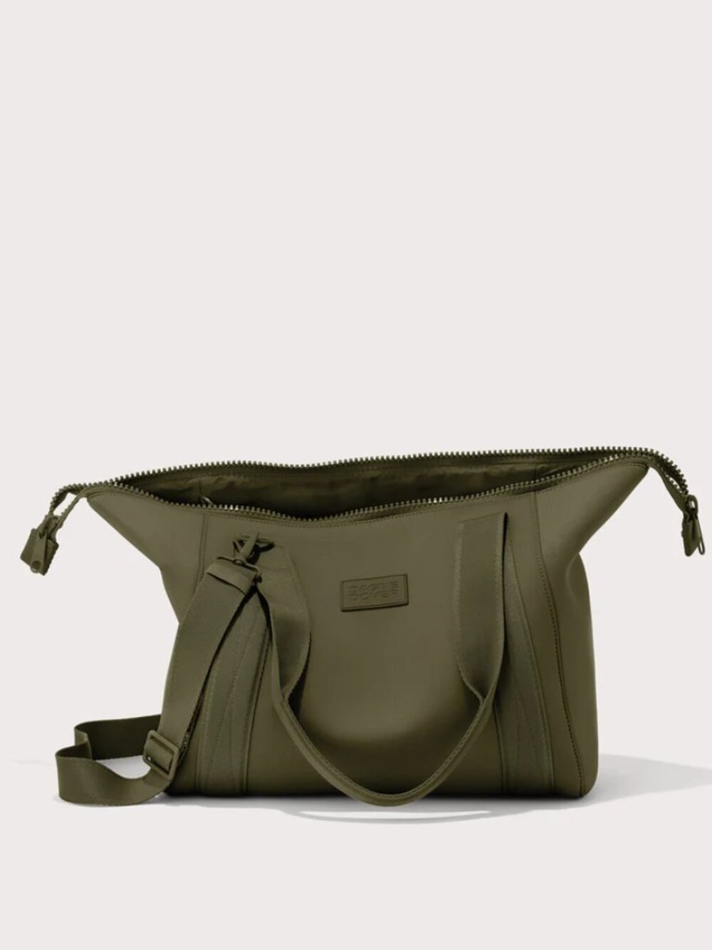 Dagne Dover Landon Medium Carryall Bag in Dark Moss - Picture 12 of 13